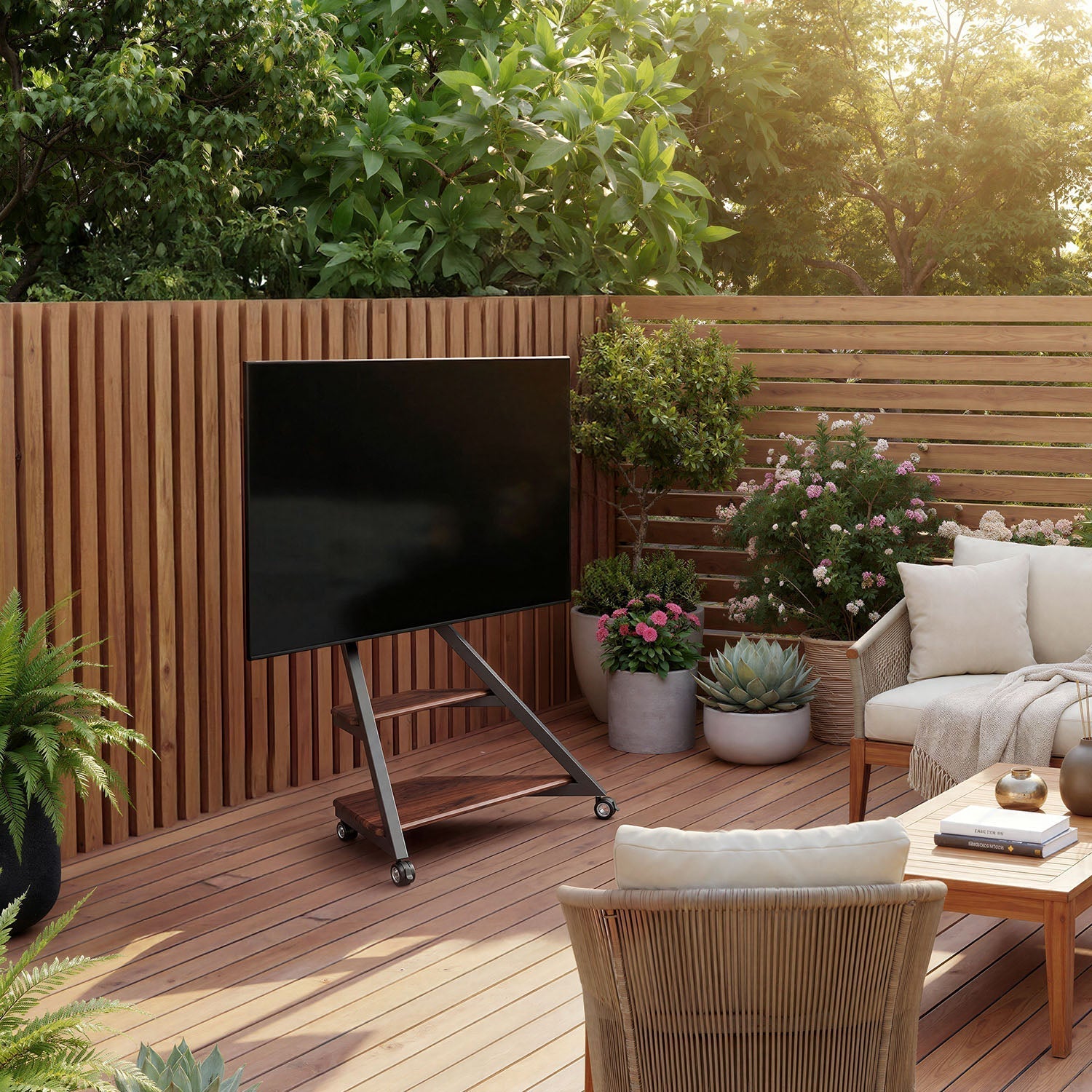 outdoor tv stand