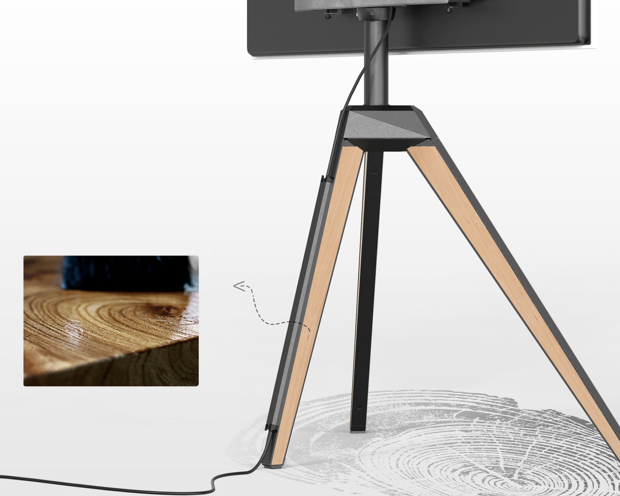 fitueyes picasso Beech TV stand