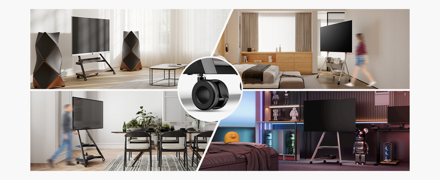 tv stands on casters