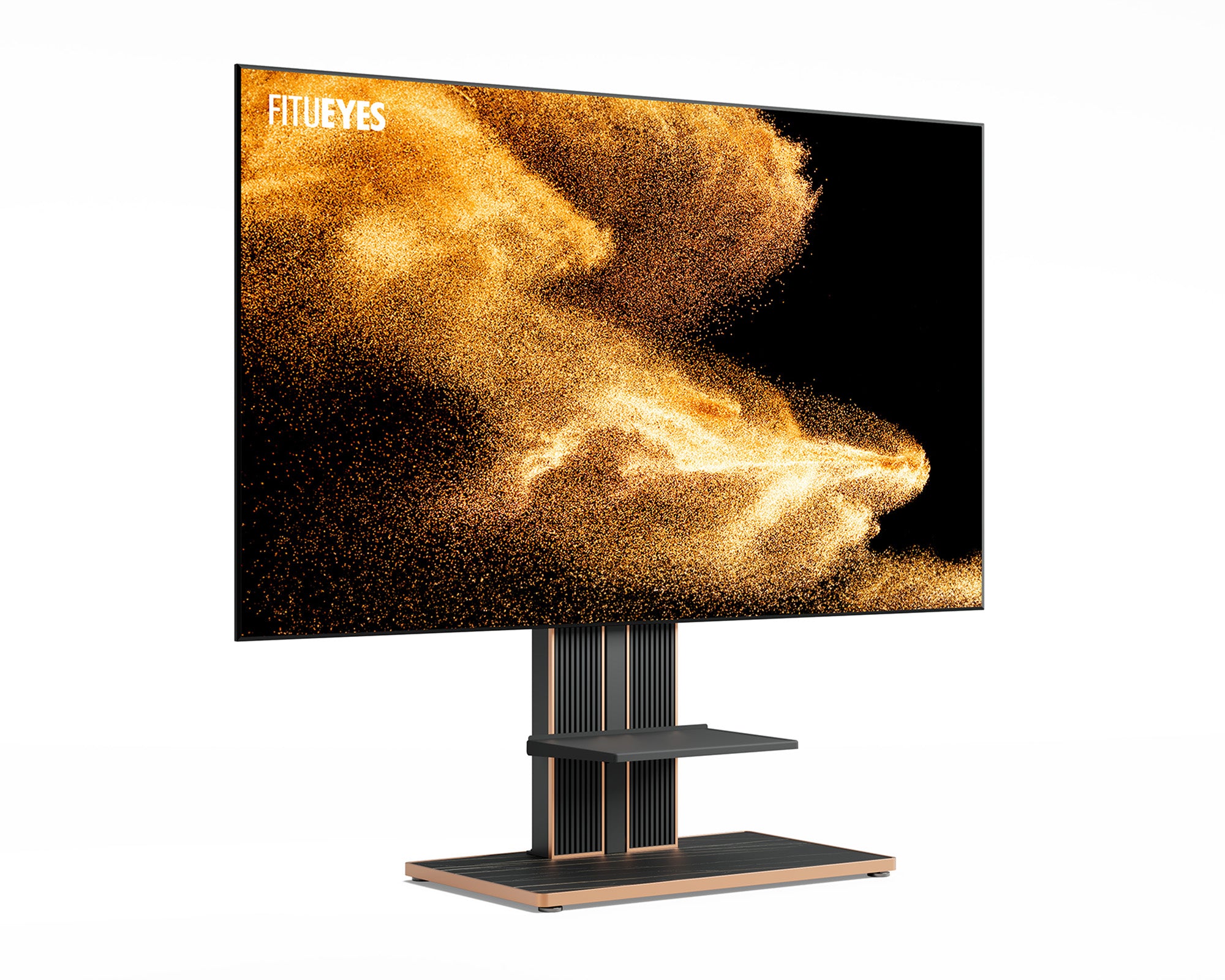 cantor 75-100 inches tv stand with storage shelf