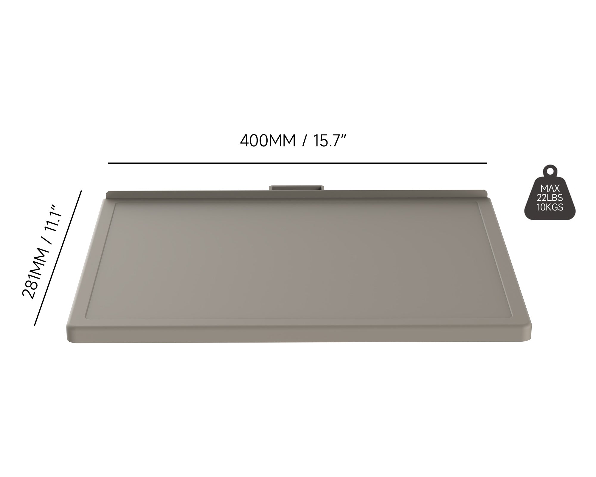 Camel Plate Shelf for Zen and Cantor TV Stand