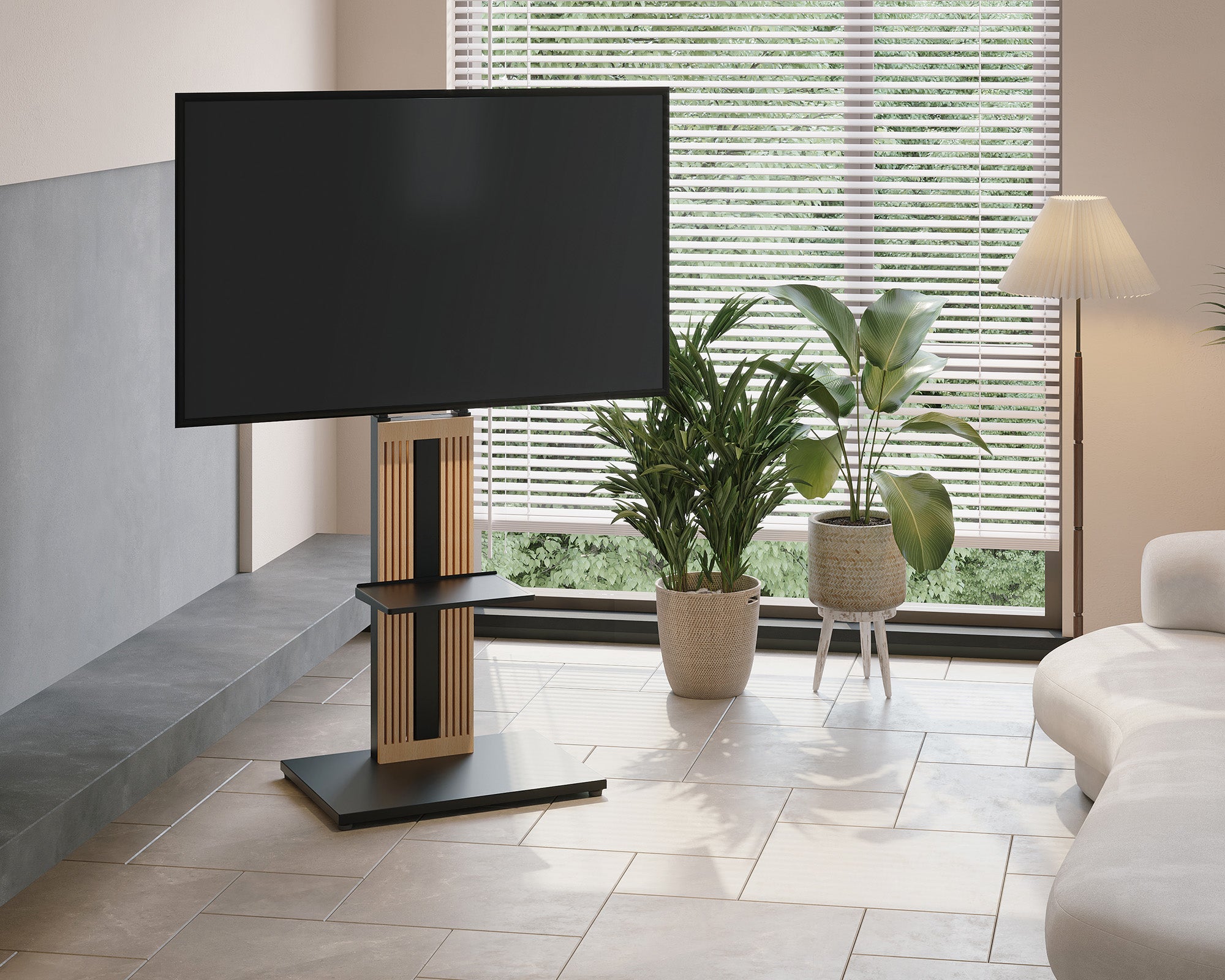 zen and cantor series shelf on the television stand
