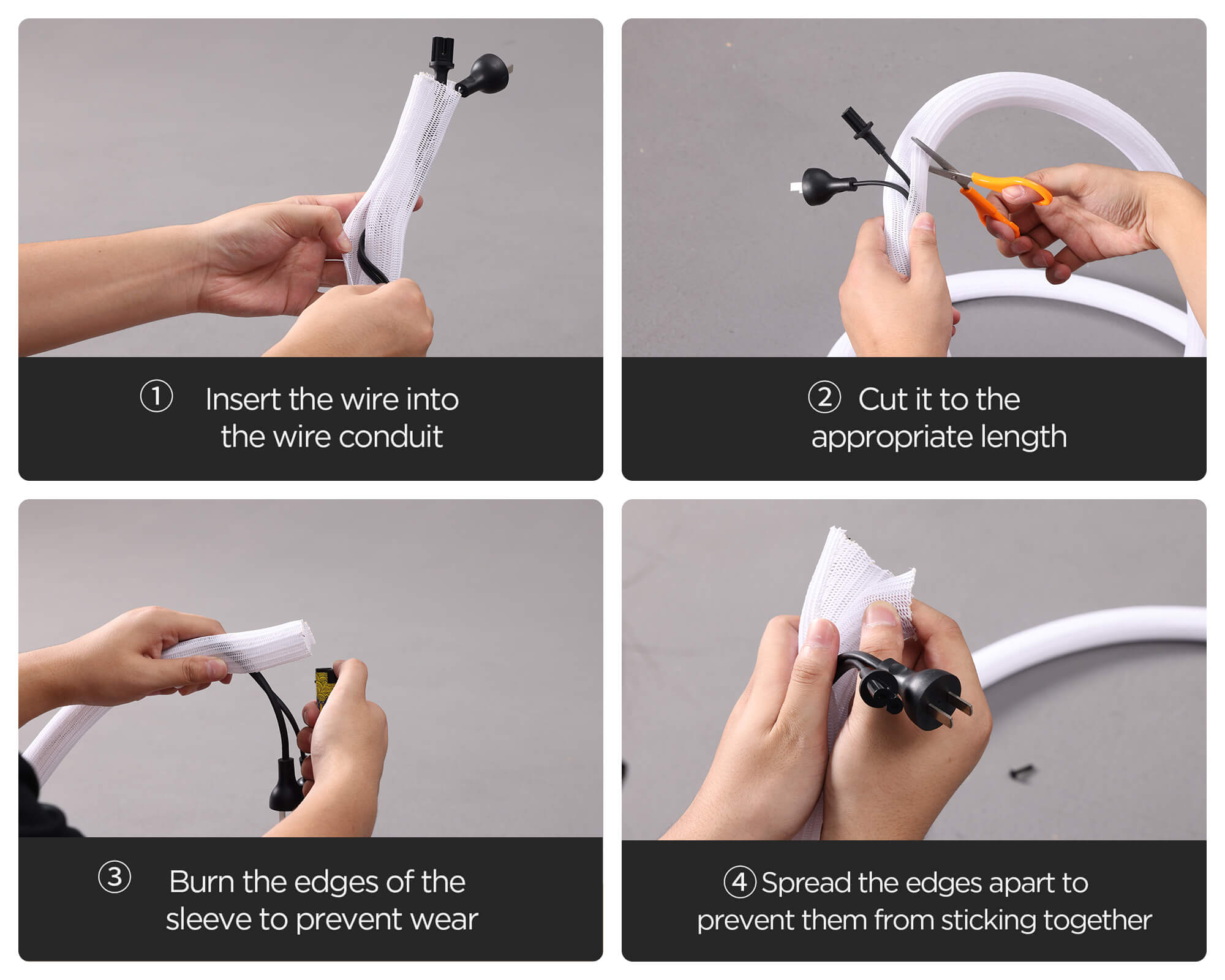 Cuttable conduit sleeves