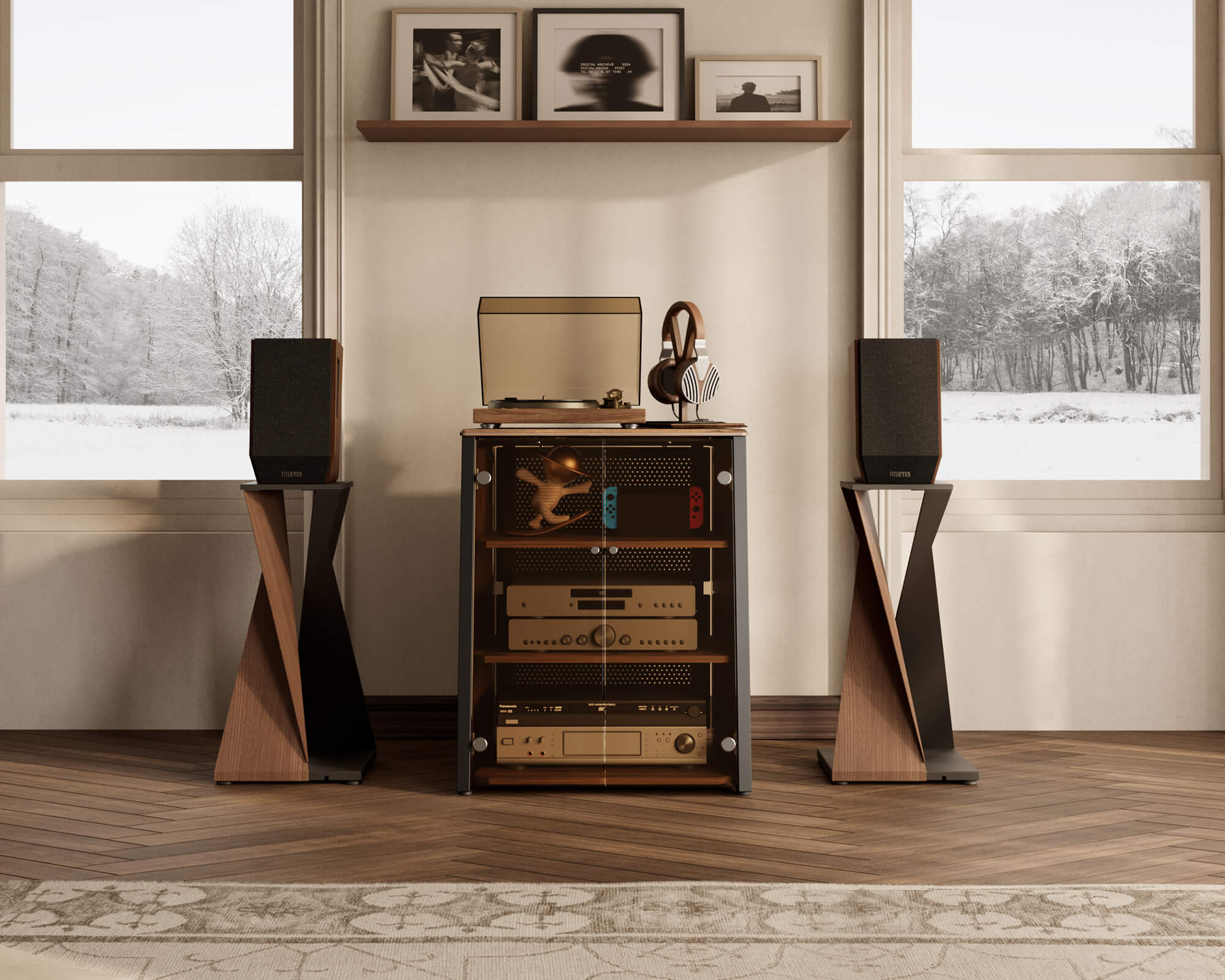 Eiffel V2 AS07 Enclosed Audio Rack