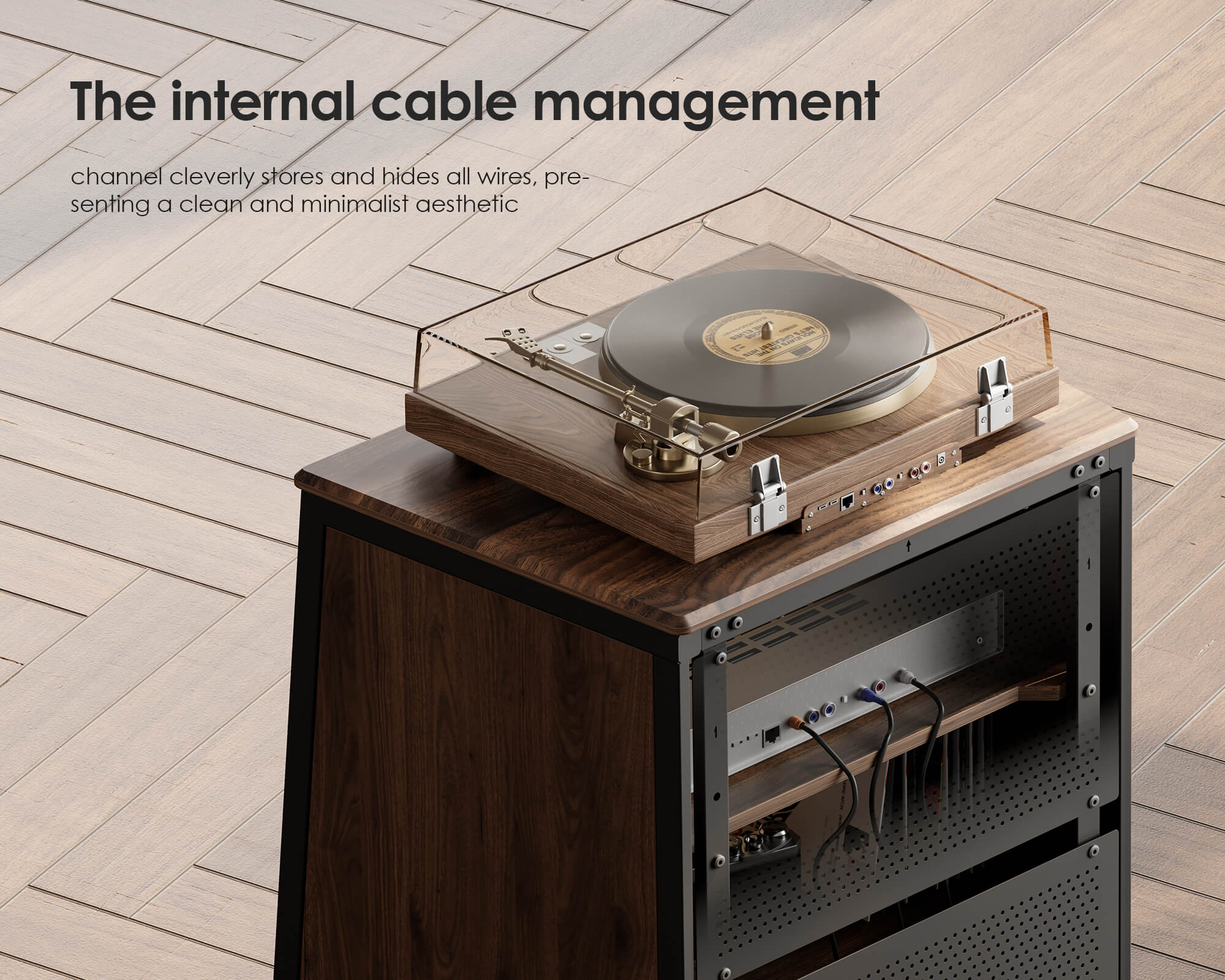 Eiffel V2 AS07 Enclosed Audio Rack