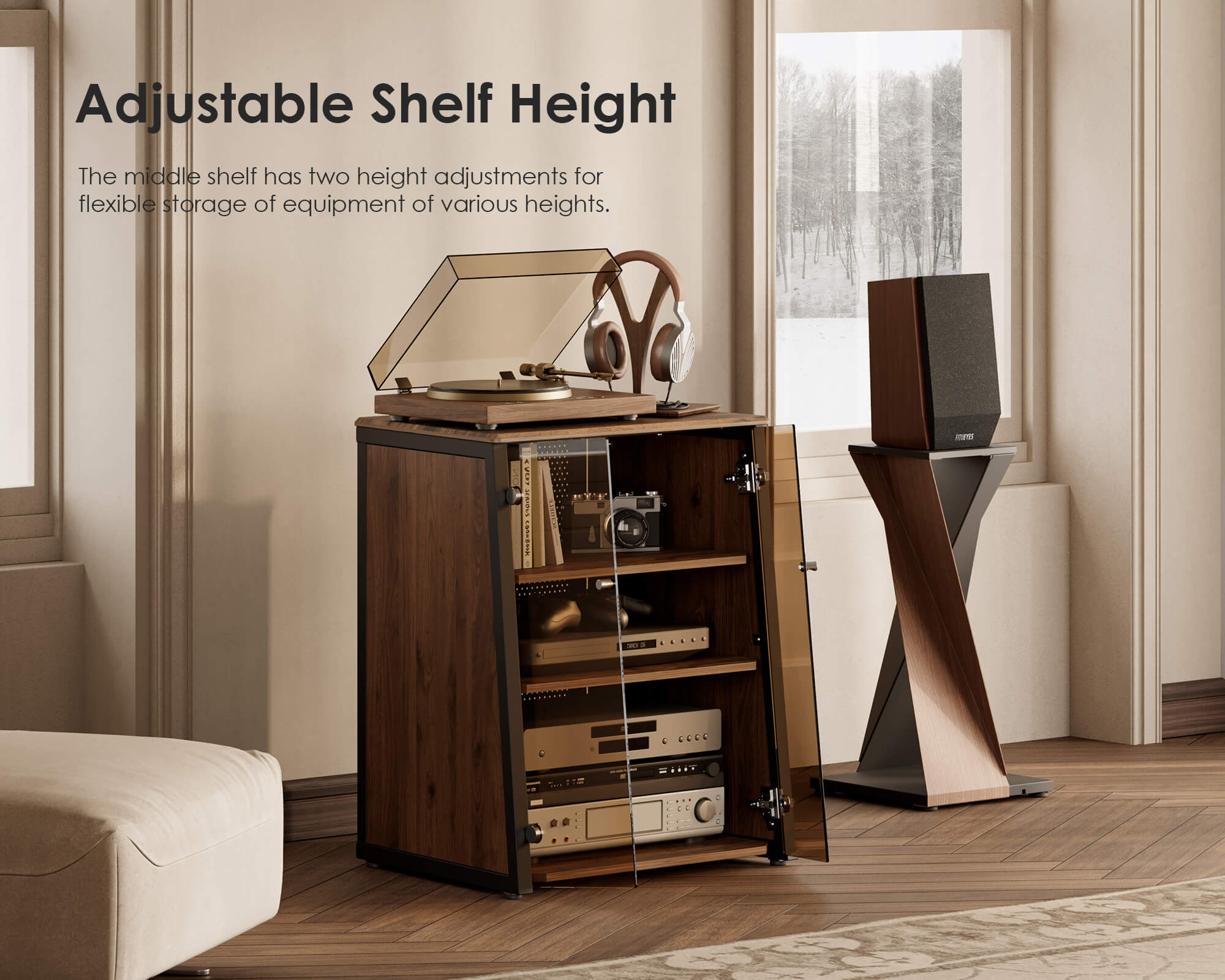 Eiffel V2 AS07 Enclosed Audio Rack