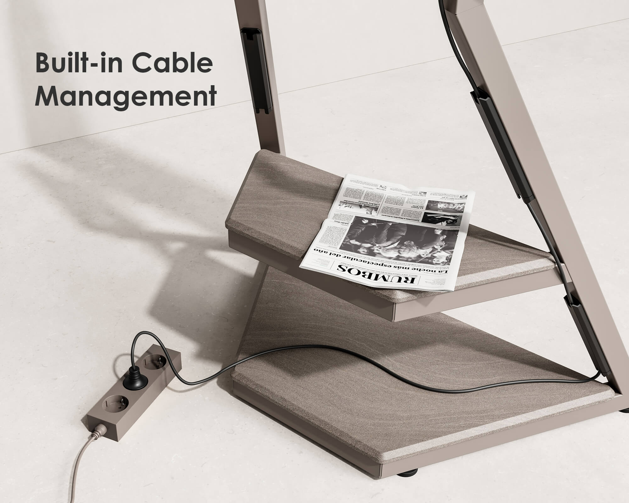 Eiffel FT65 Floor TV Stand With Wheels