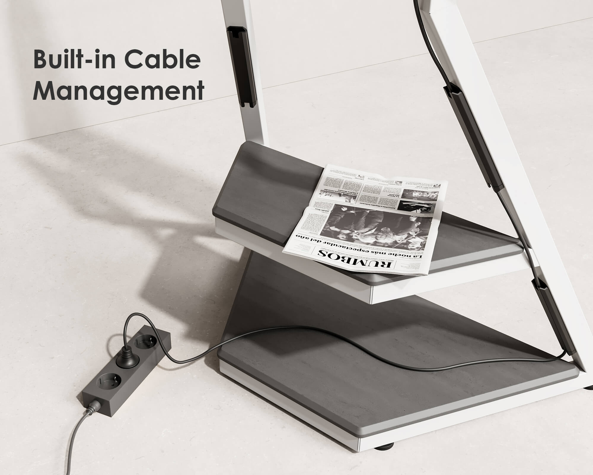 Eiffel FT65 Floor TV Stand With Wheels