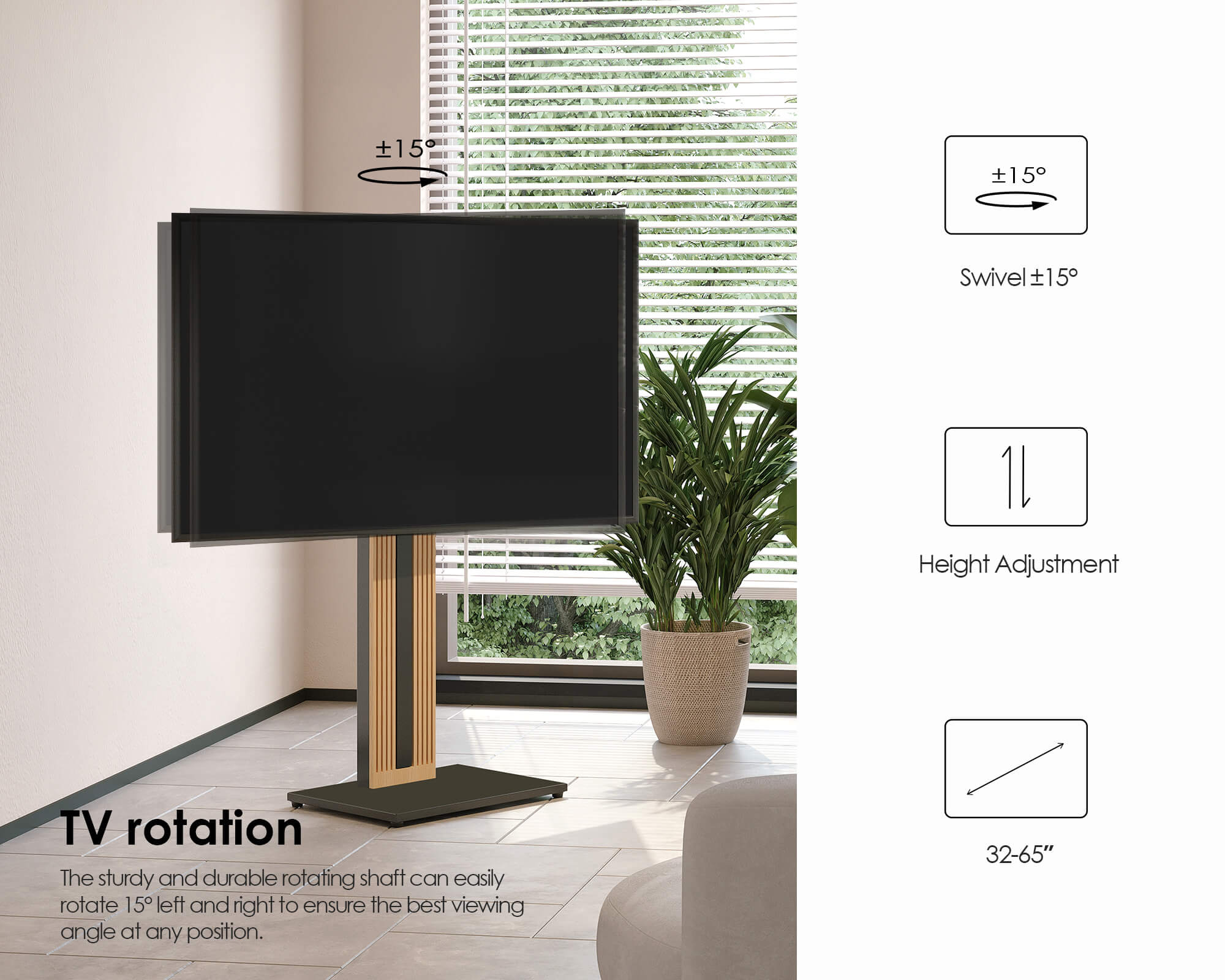 swivel tv stand for32-65 inches TV