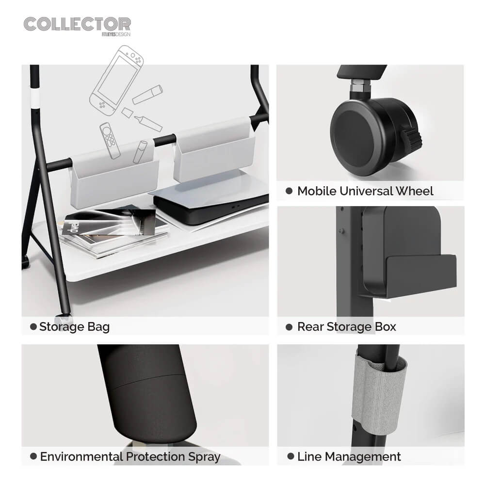 Collector TC88 Floor TV Stand Portable Storage