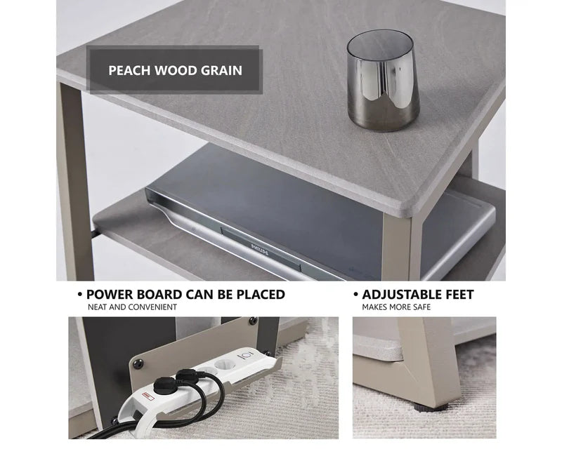 Camel audio rack with cable management system