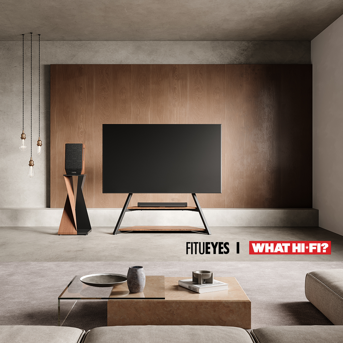 FITUEYES and What Hi-Fi? Creative Art TV Stand Featured in Magazine