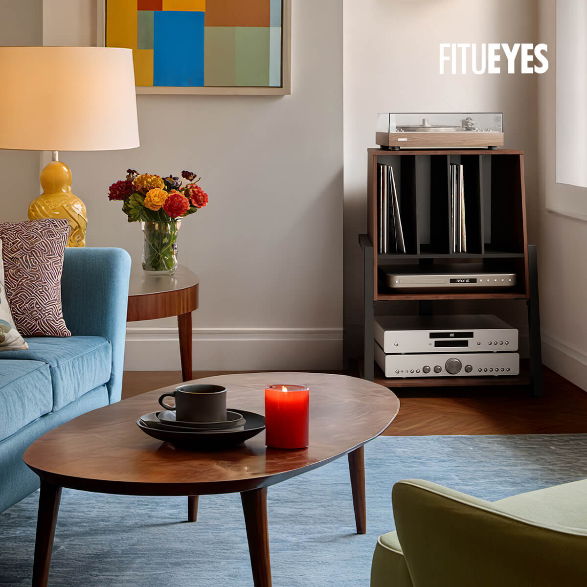 record player stand FITUEYES