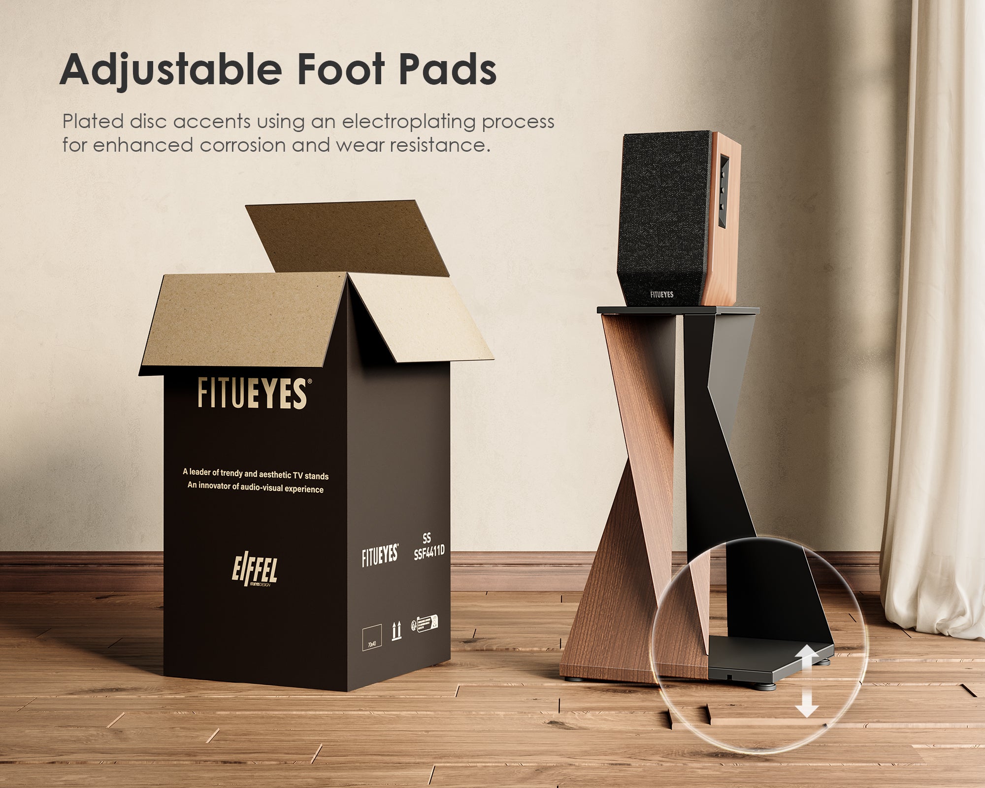 Floor Standing Speakers with adjustable foot