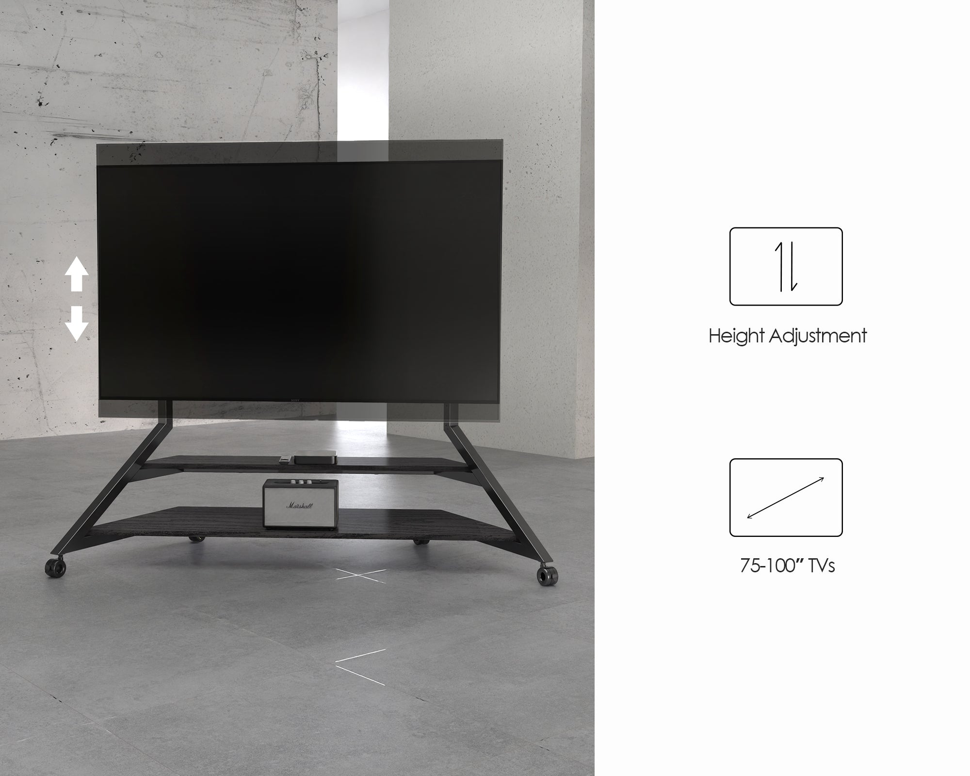 Eiffel Floor TV Stand V2 FT100