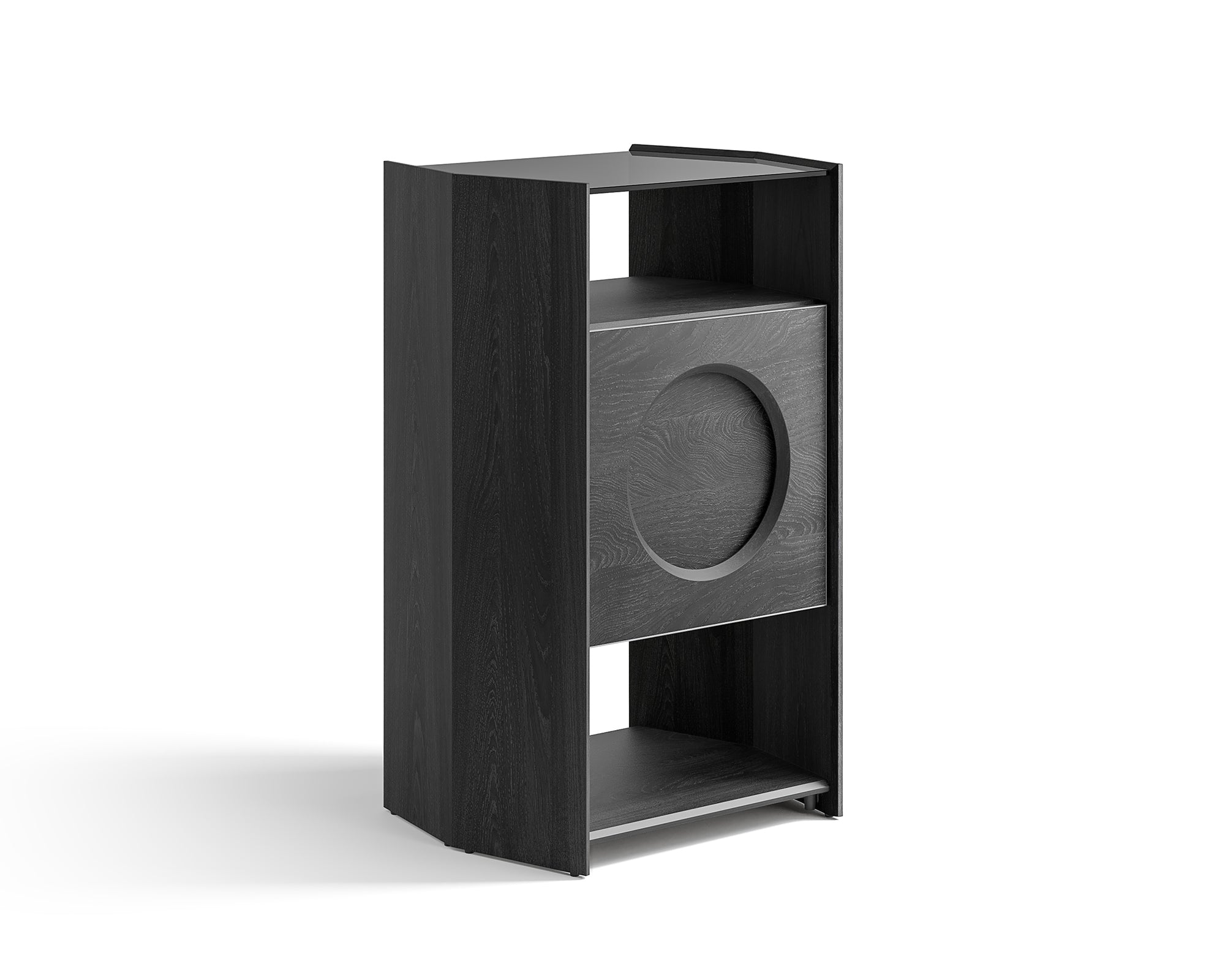 Picasso record player stand with 4-tier storage