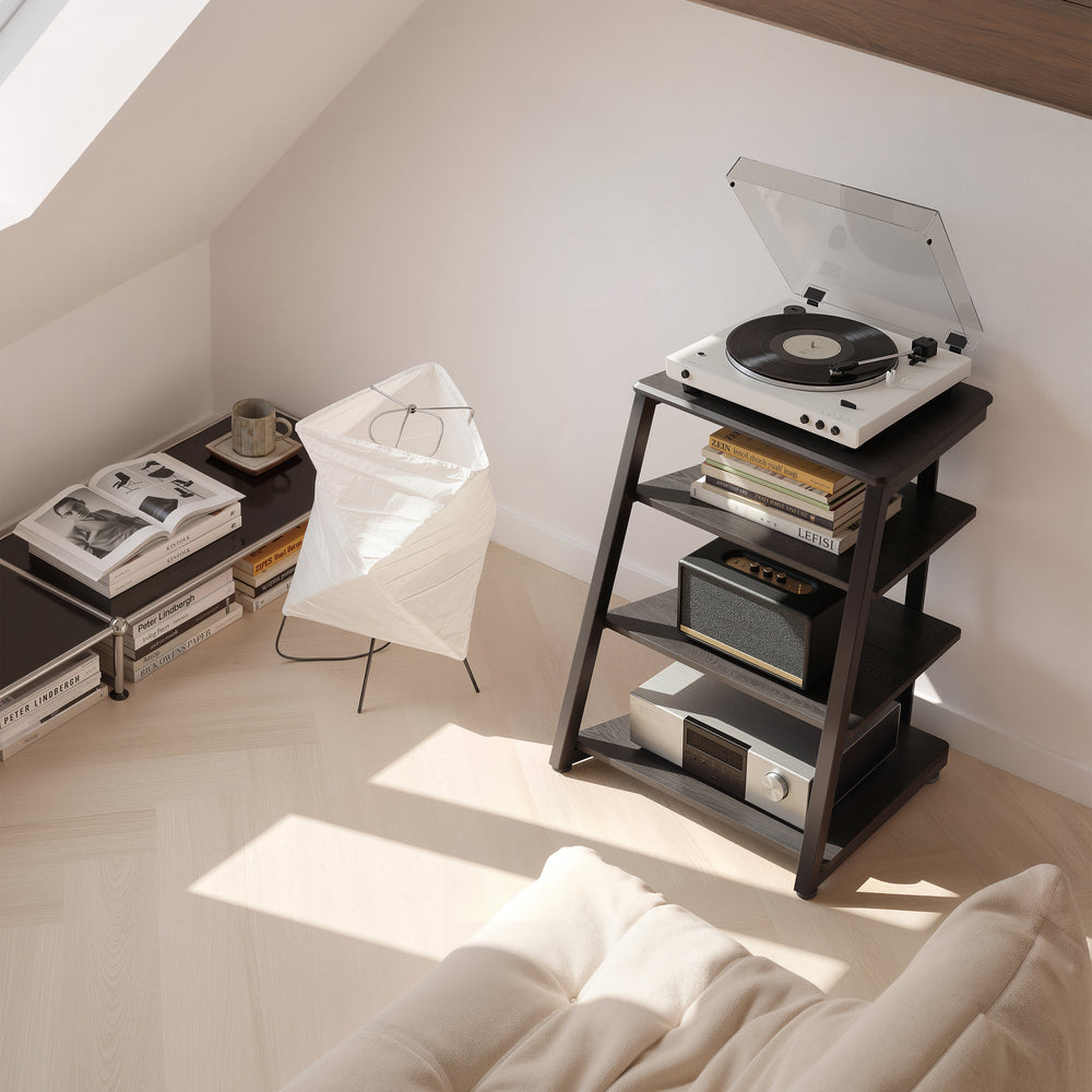 FITUEYES Eiffel AS07 hi-fi rack for a neatly organised audio system