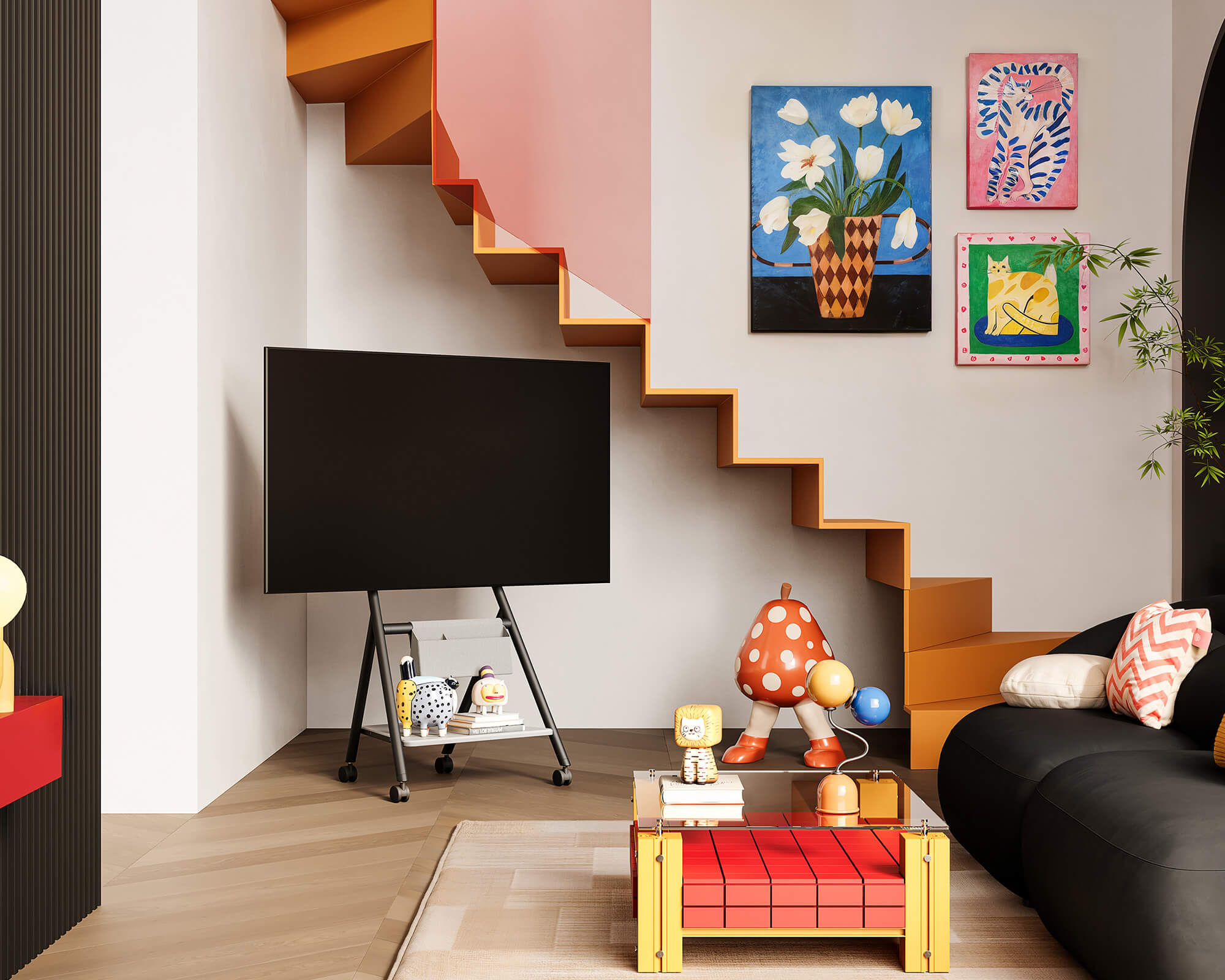 Collector TC65 Floor TV Stand Portable Storage