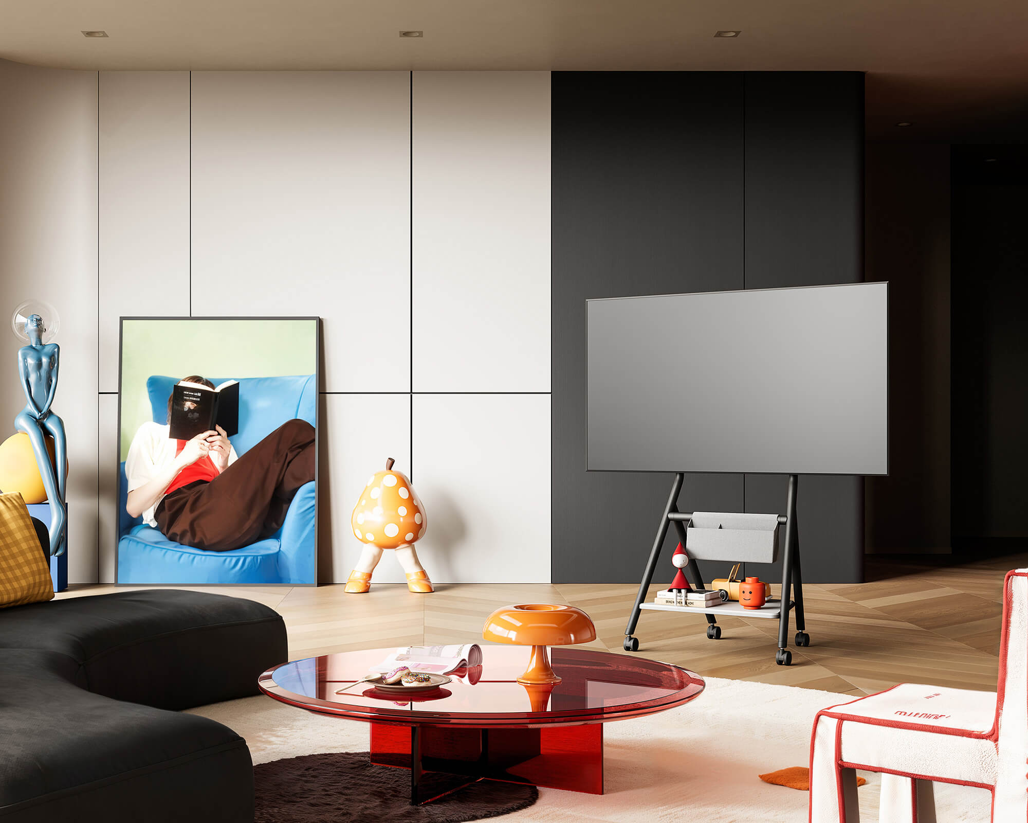 Collector TC65 Floor TV Stand Portable Storage