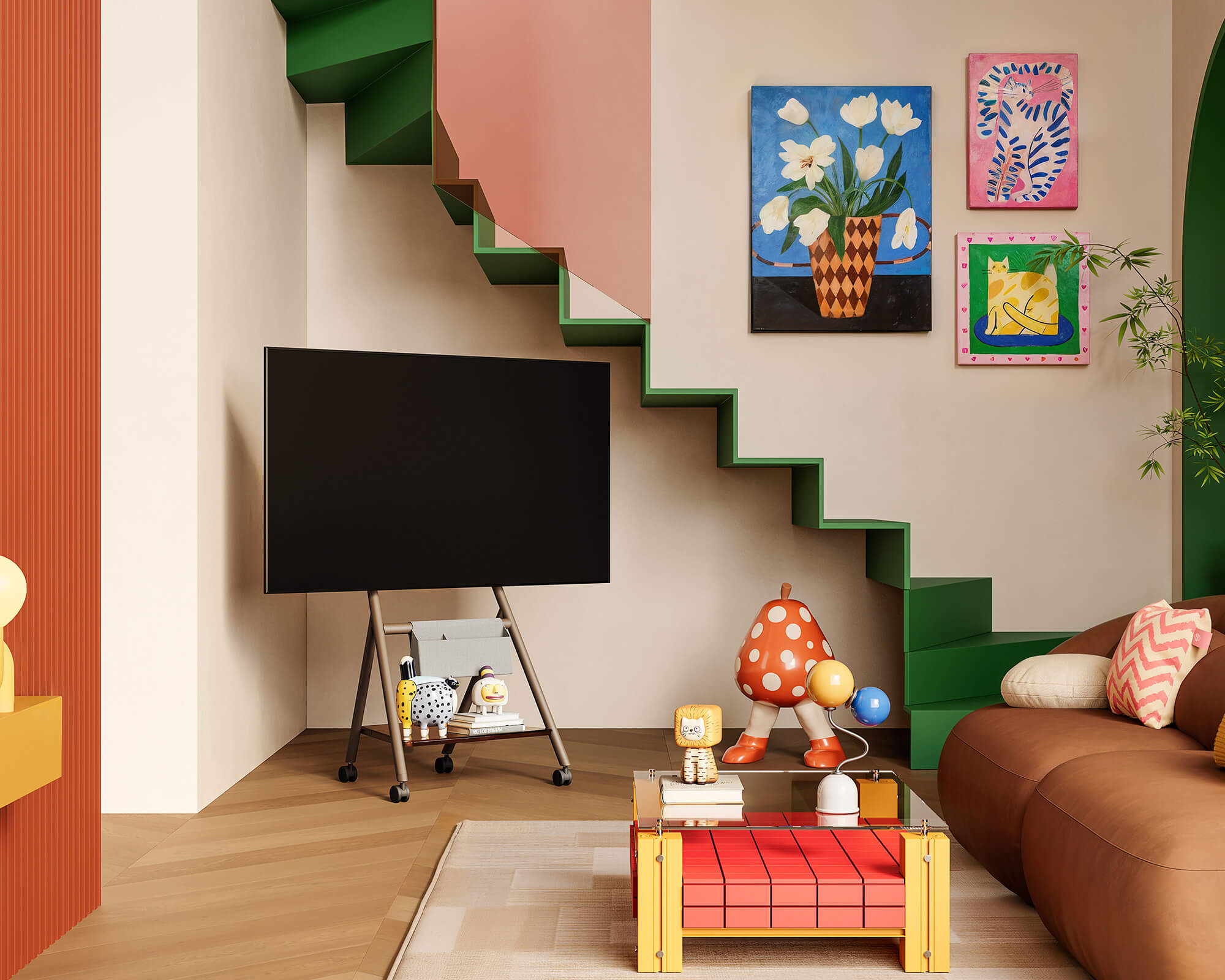 Collector TC65 Floor TV Stand Portable Storage