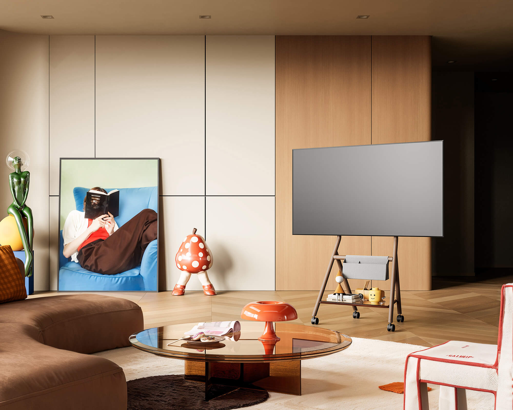 Collector TC65 Floor TV Stand Portable Storage