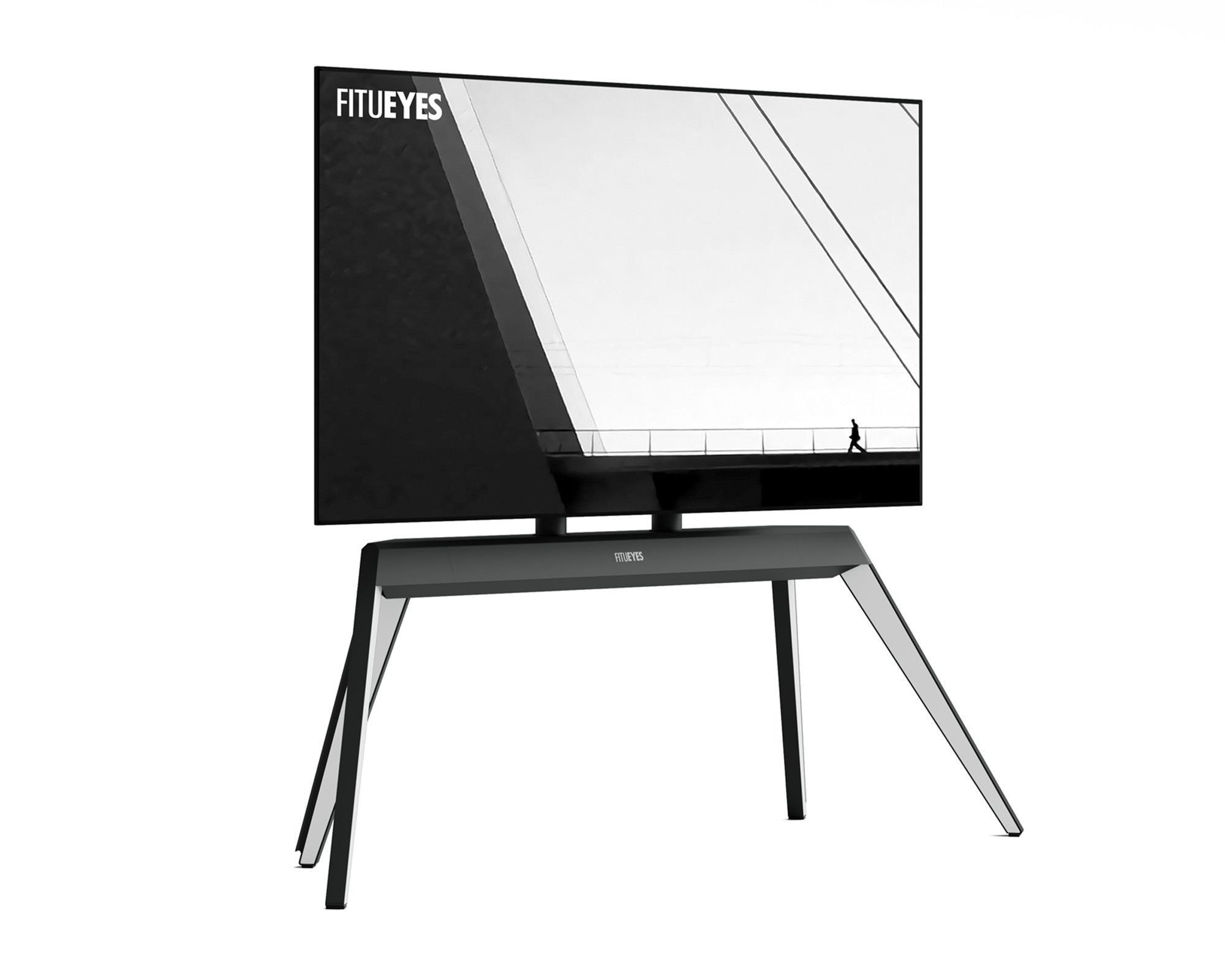 Fitueyes Floor TV Stand Picasso FT88-White