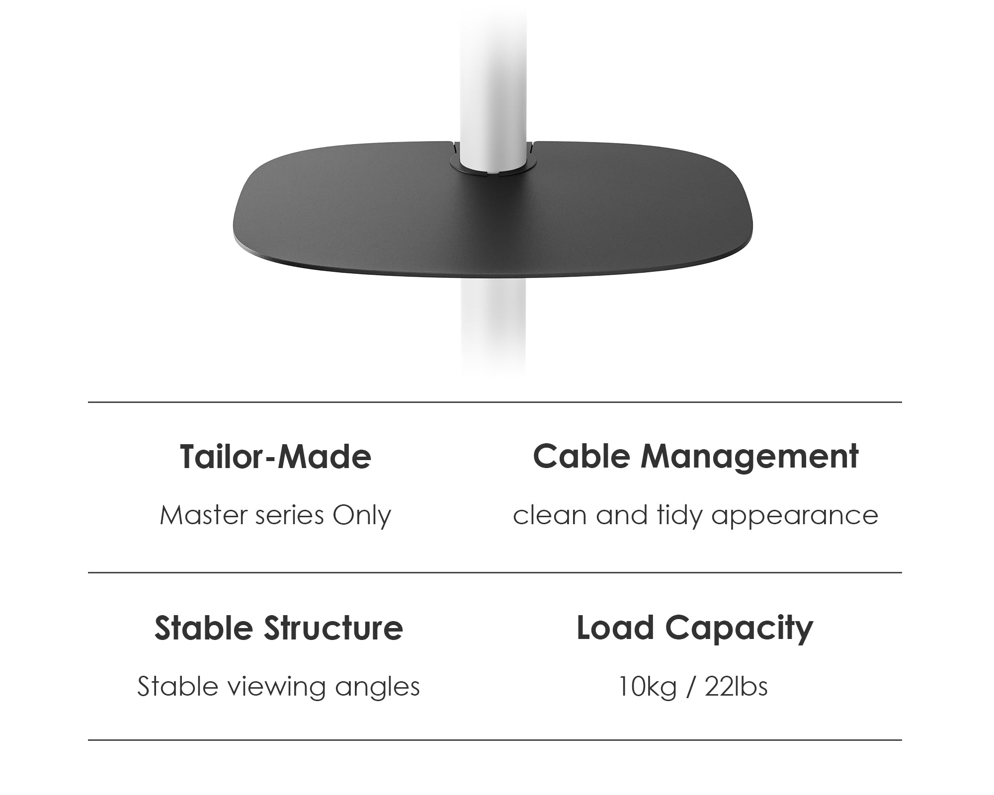 Fitueyes MASTER Series TV Stand Plate Shelf