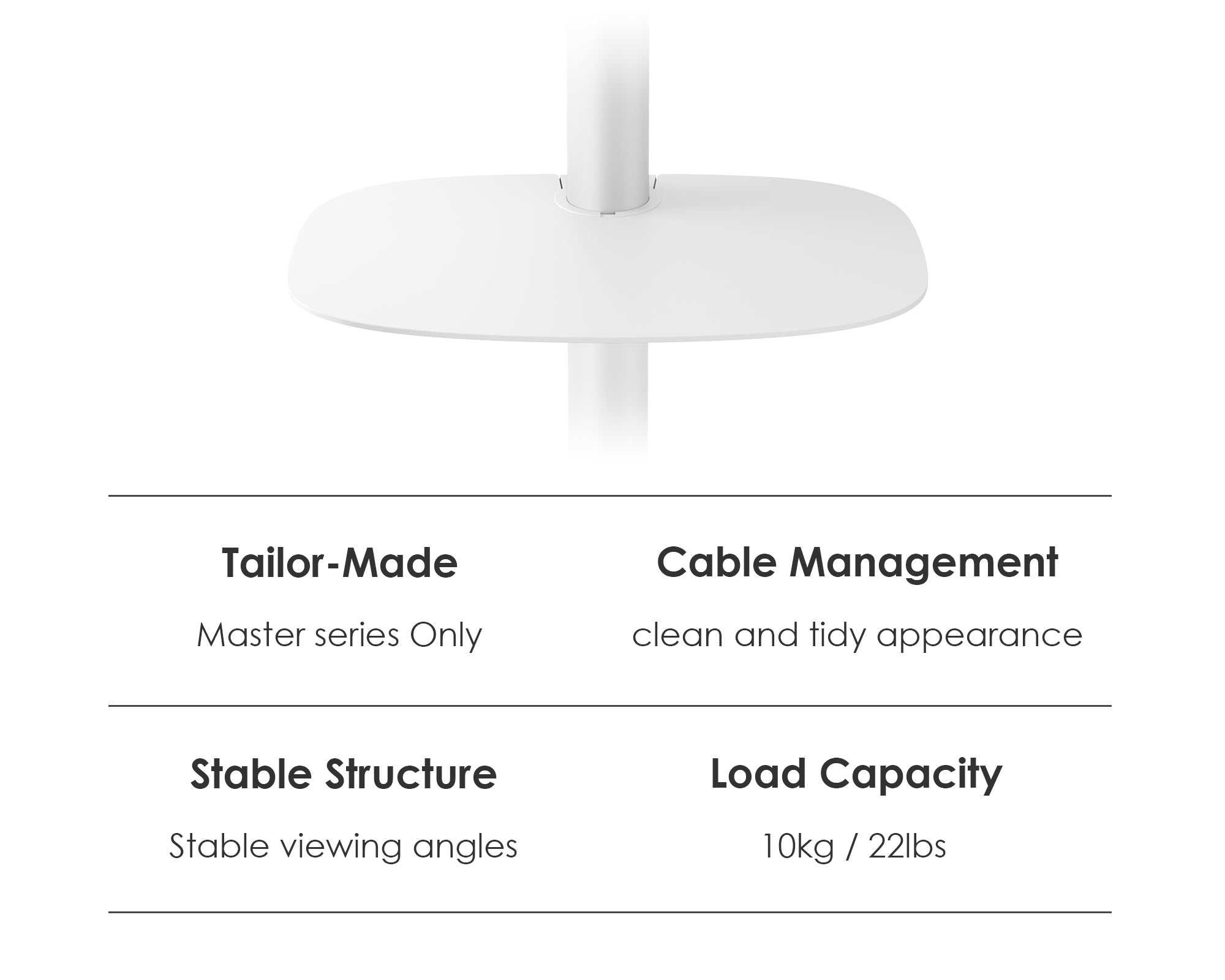 Fitueyes MASTER Series TV Stand Plate Shelf