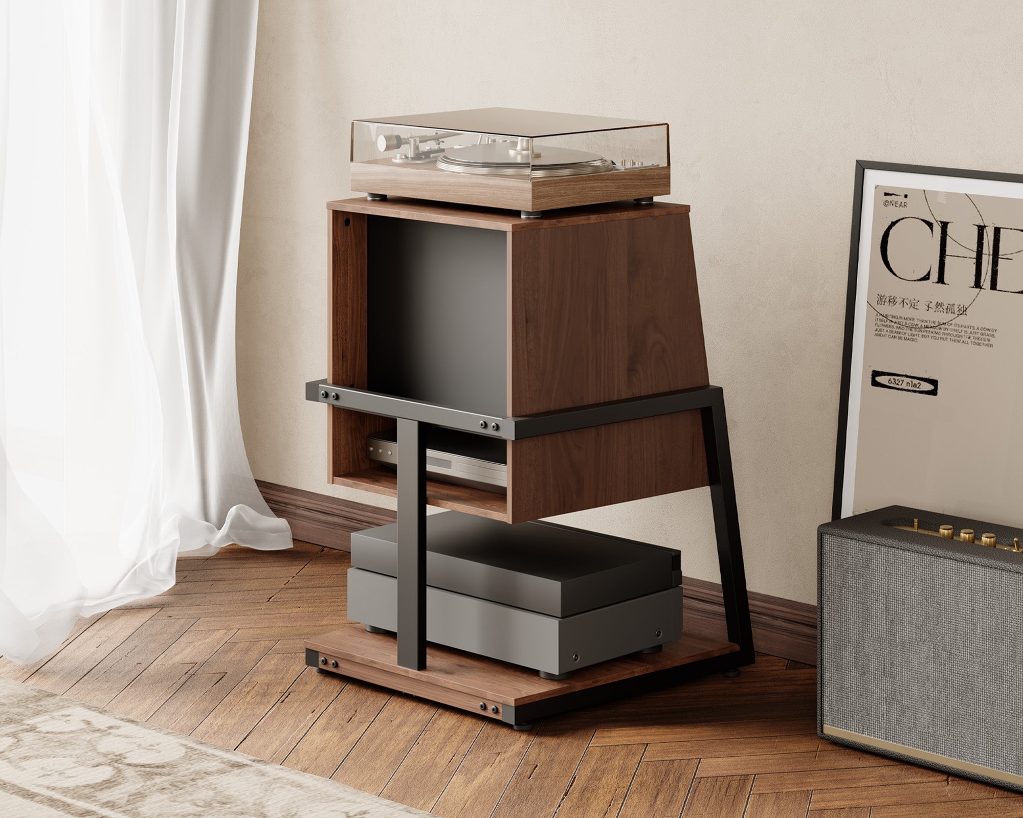 Eiffel Record Player Stand