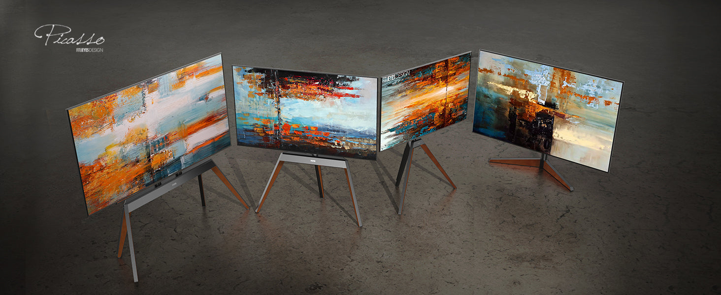 easel tv floor stand Picasso series
