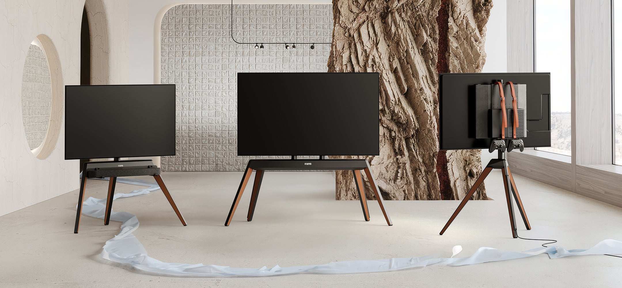 FITUEYES Floor TV Stand Picasso Series