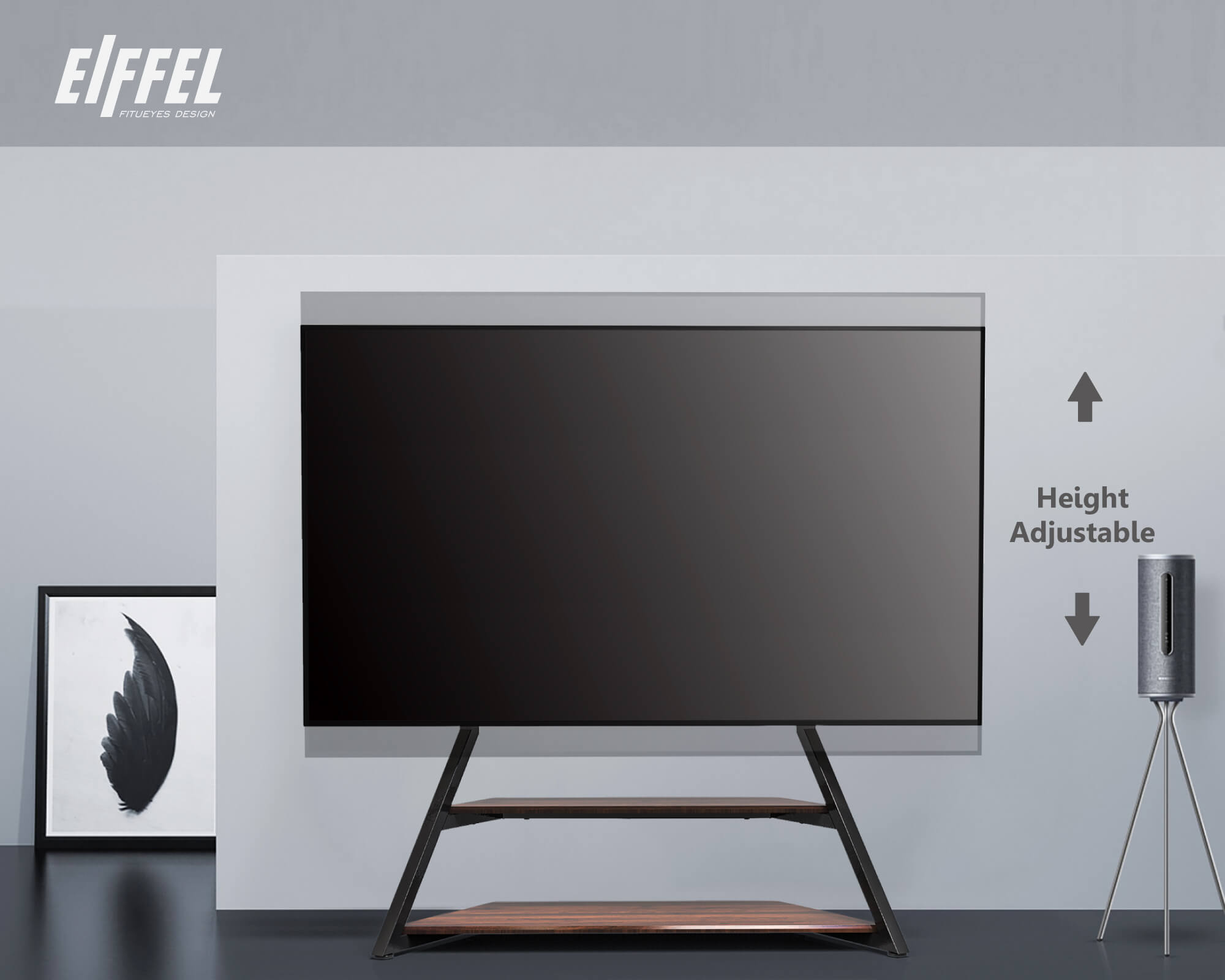 Floor TV Stand Eiffel Series 75-100 Inch