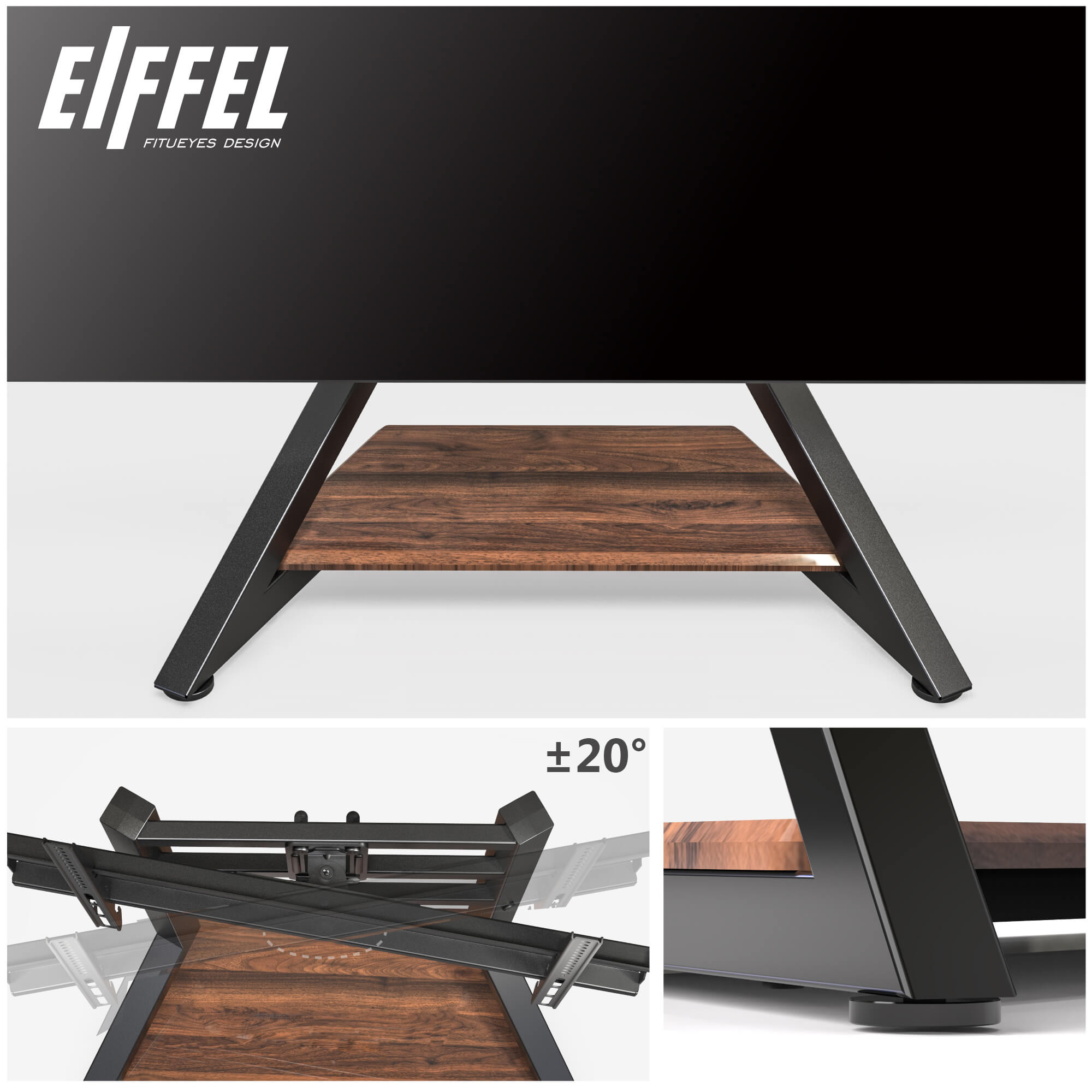 Tabletop TV Stand Eiffel Series 55-85 inch